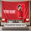 Gepersonaliseerd Naambord Textiel Mohamed Salah Gepersonaliseerd Polyester Wandkleed Voor Slaapkamer En Kamer