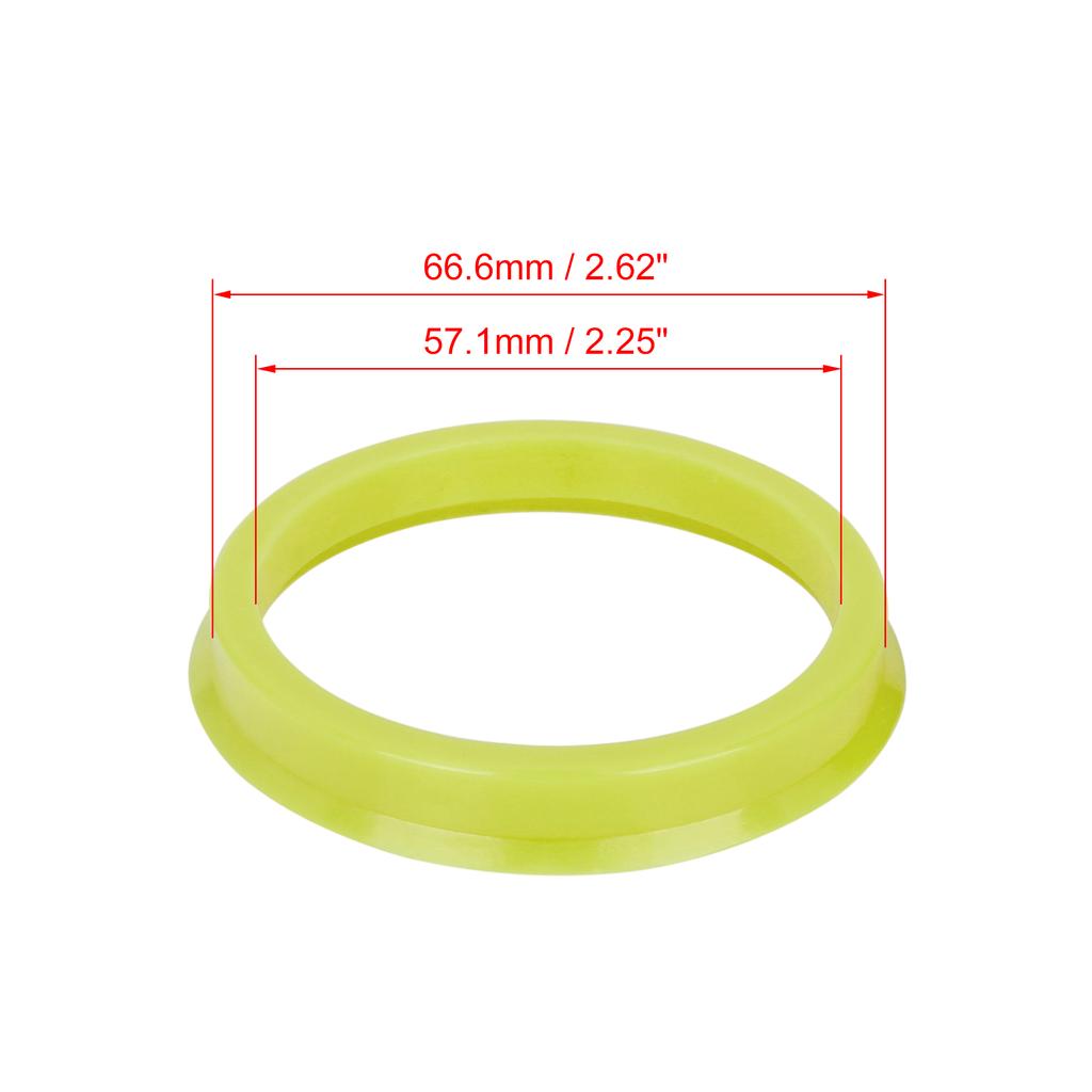 UXCELL 4pcs 67.1mm To 60.1mm 72.6mm To 57.1mm 66.6mm To 57.1mm Car Hub Centric Rings Wheel Bore Center Spacer Hub Rings