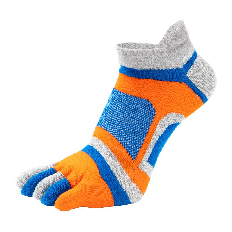 

5 пар носков до щиколотки для мужчин и мальчиков, спортивные, короткие, на пять пальцев, молодежные, модные, хлопковые, сетчатые, дышащие, дезодорирующие, счастливые носки с пальцами EU 39-44