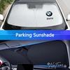 For BMW Car Front Window Sunshade Cover Sun Shade Windshield Visor Windscreen Folding Auto UV Protection Styling Car stickers DL7