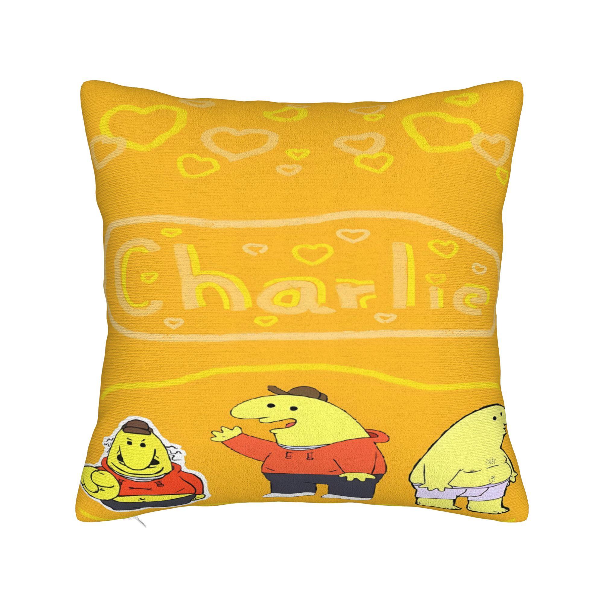 Smiling Friends Pim and Charlie Pillow Case Soft Pillow Cover Novelty Pillowcases For Living Room Bed Chair 30cmx30cm