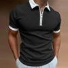 Summer Men's  Short Sleeved Lapel  Polo  Shirt  Fashionable and Casual Men's