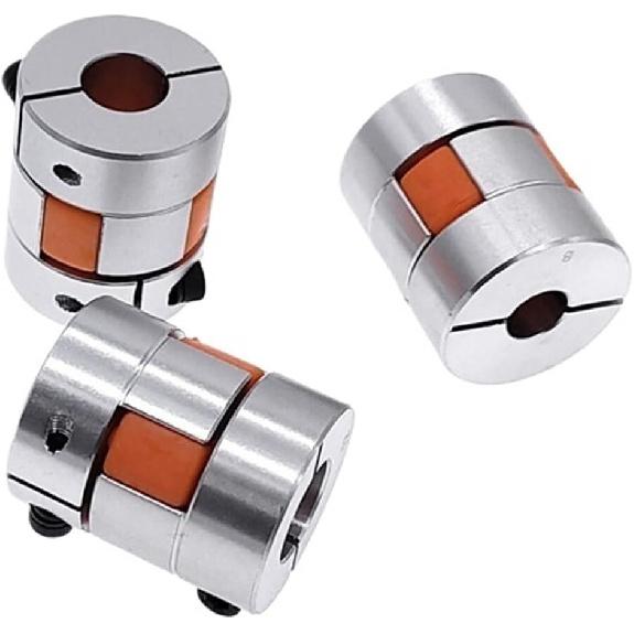 D25L30 6.35/8/9.5/10/12mm Stepper Motor Shaft Coupler Flexible Jaw Spider Plum Coupling Shaft Coupler(6.35x12)