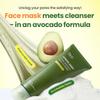 Grüne Avocado-Maske mit Tiefenreinigung, zum Aufschäumen, 200 ml