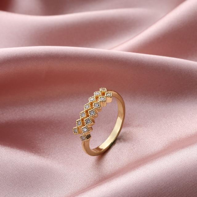 Ins Tide Adjustable Stainless Steel Rings For Women Simple Temperament Engagement Wedding Rings Fashion Jewelry Wholesale 2022