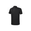 Fila Solid Color Golf Elite Knitted Short Sleeve Polo Shirt Men Tops Deep-Black A11M335116ABK