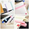 Portable Smart Bookmark Soft with Pen Slot Silicone Bookmark Automatically Follows Page Flipping Notebook Page Divider