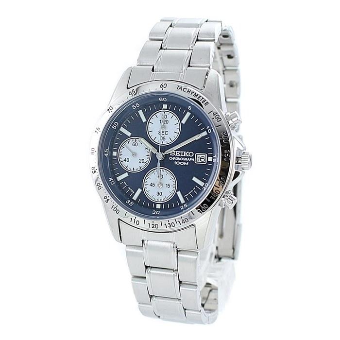 SEIKO Watch Chronograph Date Waterproof snd365pc