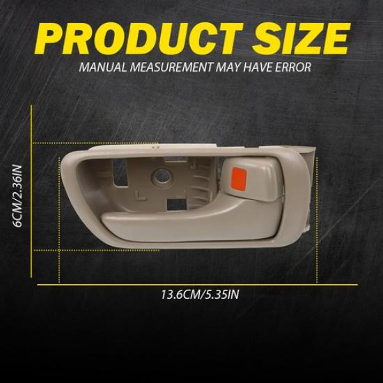 For Toyota 2005-2006 Camry Base/2002-2006 Camry Right Door Inner Handle Beige 1X