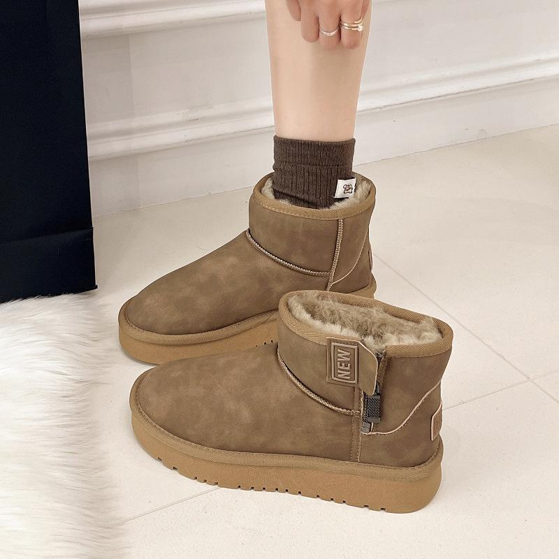 Winter new snow boots women's short snow cotton piled thickened snow-proof warm platform shoes women's shoes