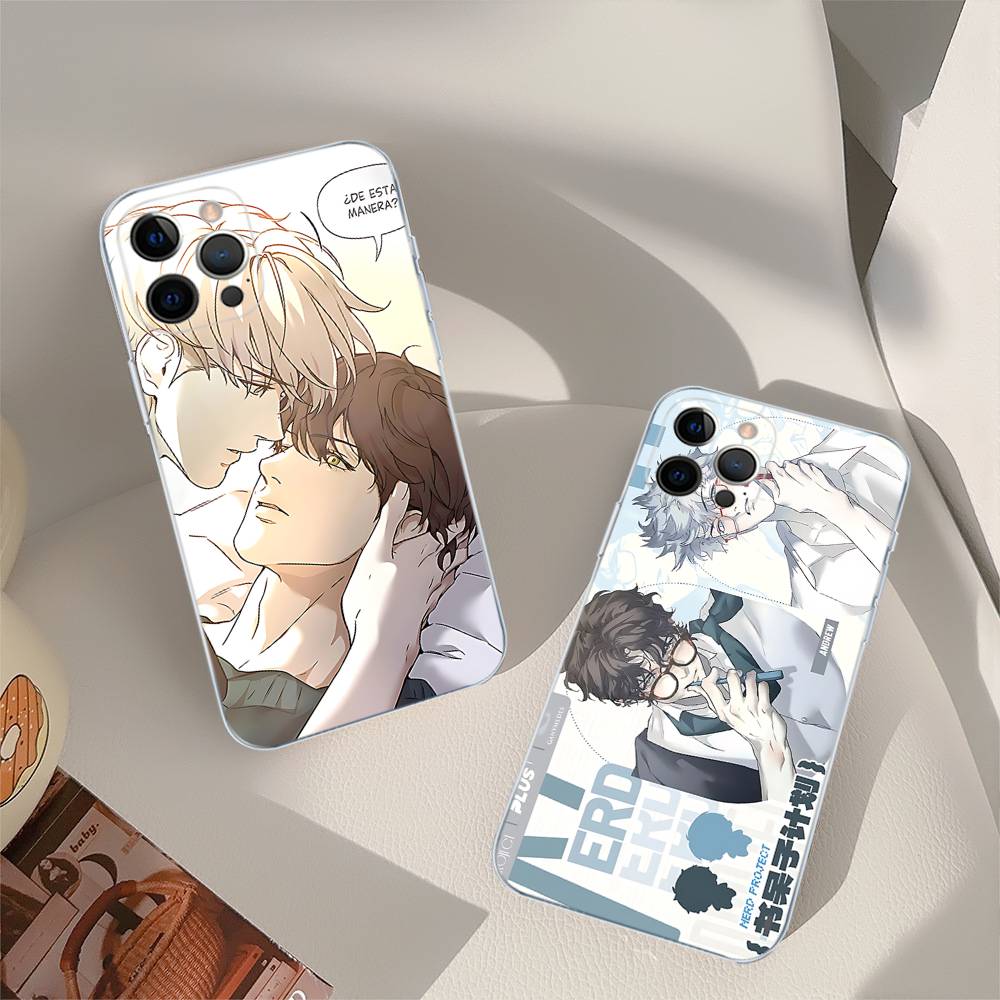 Nerd Project bl Anime For iPhone 11 12 13 14 15 16 17 Pro Max Plus 13 Mini Silicone Soft Transparent Back