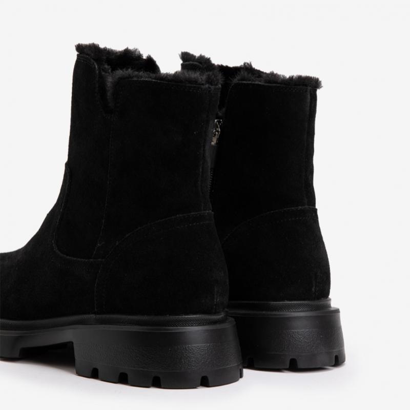 Young Age Women S Trend Worker Chunk bootS Black