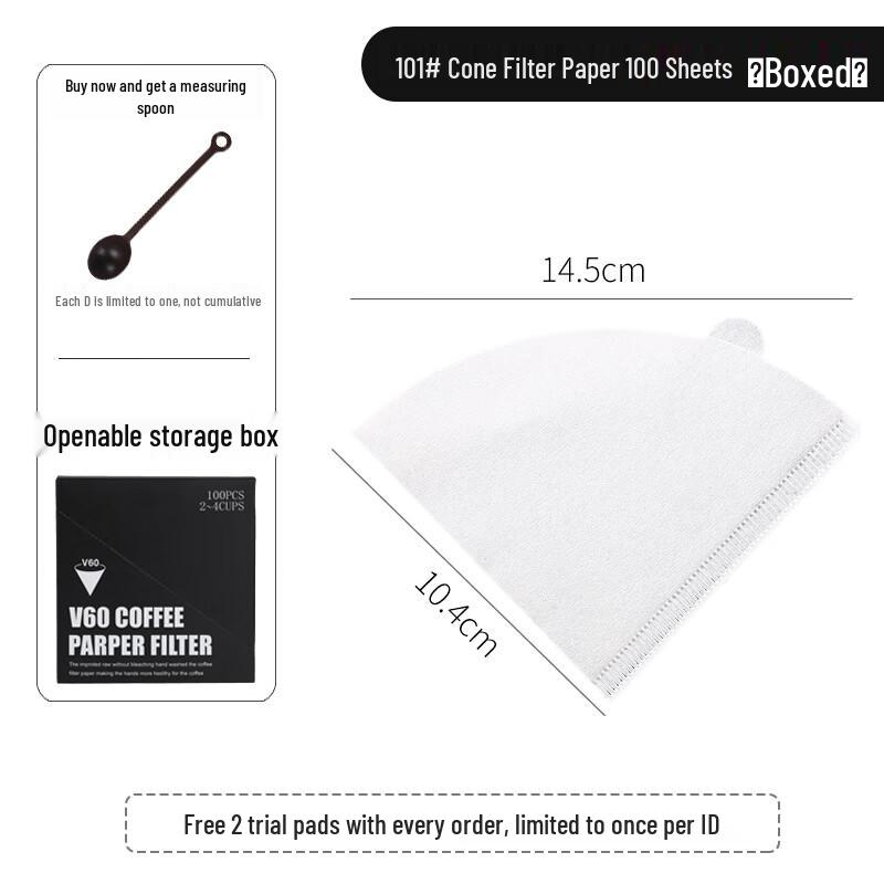 Веерообразная отбеленная кофейная фильтровальная бумага Zhaoran