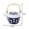Nishikai Pottery Arita Ware Teapot with Polka Dot Pattern, Size 6, 23186