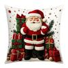 1Pc Comfortable And Soft Cartoon Snowman Printed Sofa Pillowcase Living Room Home Office Decoration Protective Cover Christmas