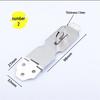 Stainless Steel 4-Inch Lockable Cabinet/Drawer Latch with Thickened Buckle