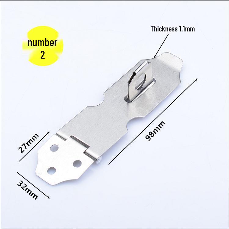 Stainless Steel 4-Inch Lockable Cabinet/Drawer Latch with Thickened Buckle