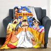 Bob'S Burgers Family Adventure Flannel Blanket Super Soft Warm Cozy Blanket For Sofa Bed Office Travel Allseason Home Decor Gift