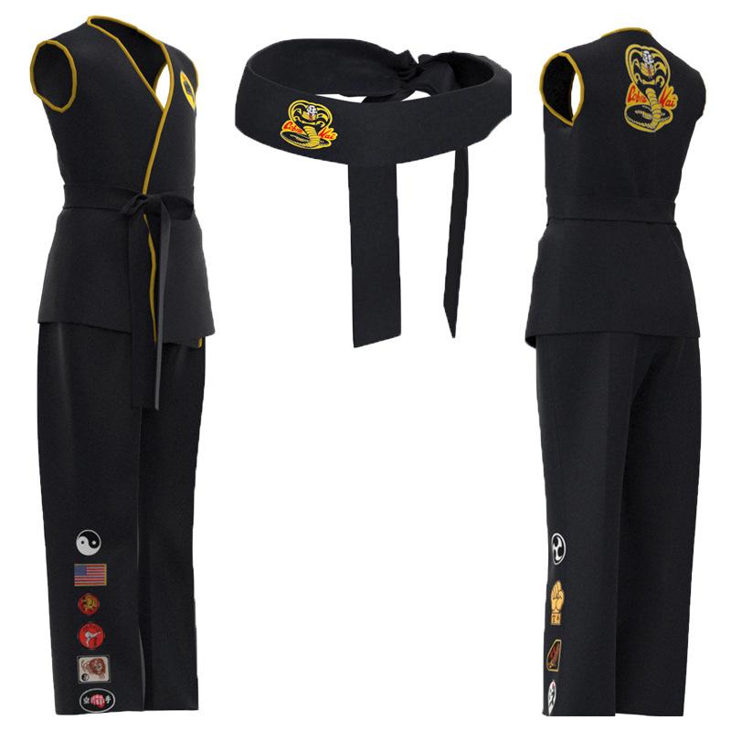 Il Karate Kid Cobra Kai Taekwondo Bambini Cosplay Uniforme da Allenamento Costume