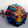 1pc Colorful Dragon Head Automatic Opening Folding Umbrella with 8-Bone Iron Frame - Perfect for Outdoor Use, Festive Gifts, Travel, Daily Use.R0