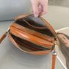 Leather messenger bag spring and summer versatile fashion handbag small fresh first layer cowhide high-end small square bag