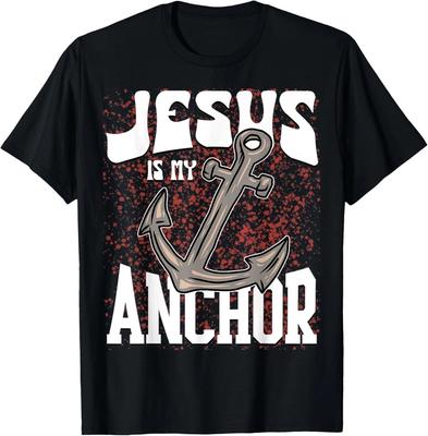 Jesus God Faith Anchor Christian Religious T-Shirt