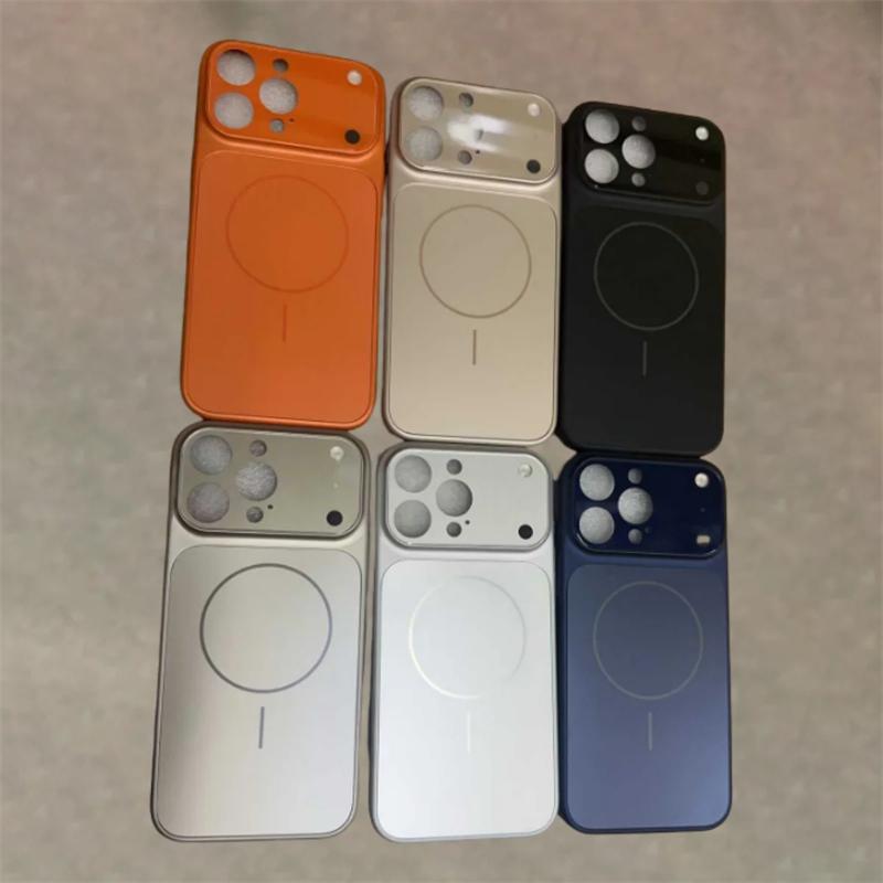 Original AG Nano Frosted Glass For Magsafe Phone Case For iPhone 17 Pro Max 17 Air 16 15 14 13 Pro Max Magnetic Wireless Charge Armor Cover