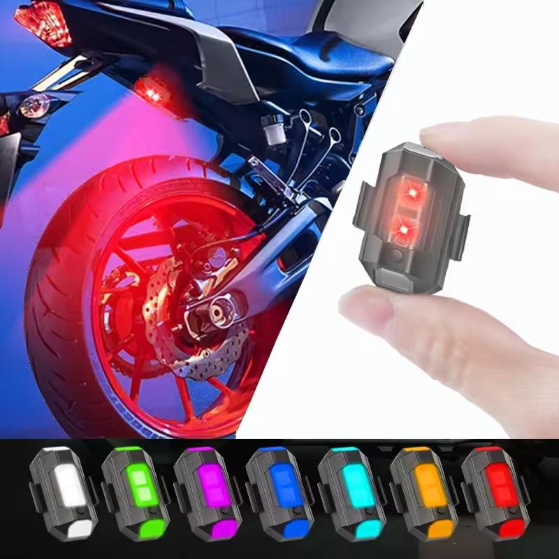 Światła Motocyklowe Dron Stroboskop USB LED Antykolizyjne Rower Samolot Nocny Lot Mini Migające Światło Sygnałowe