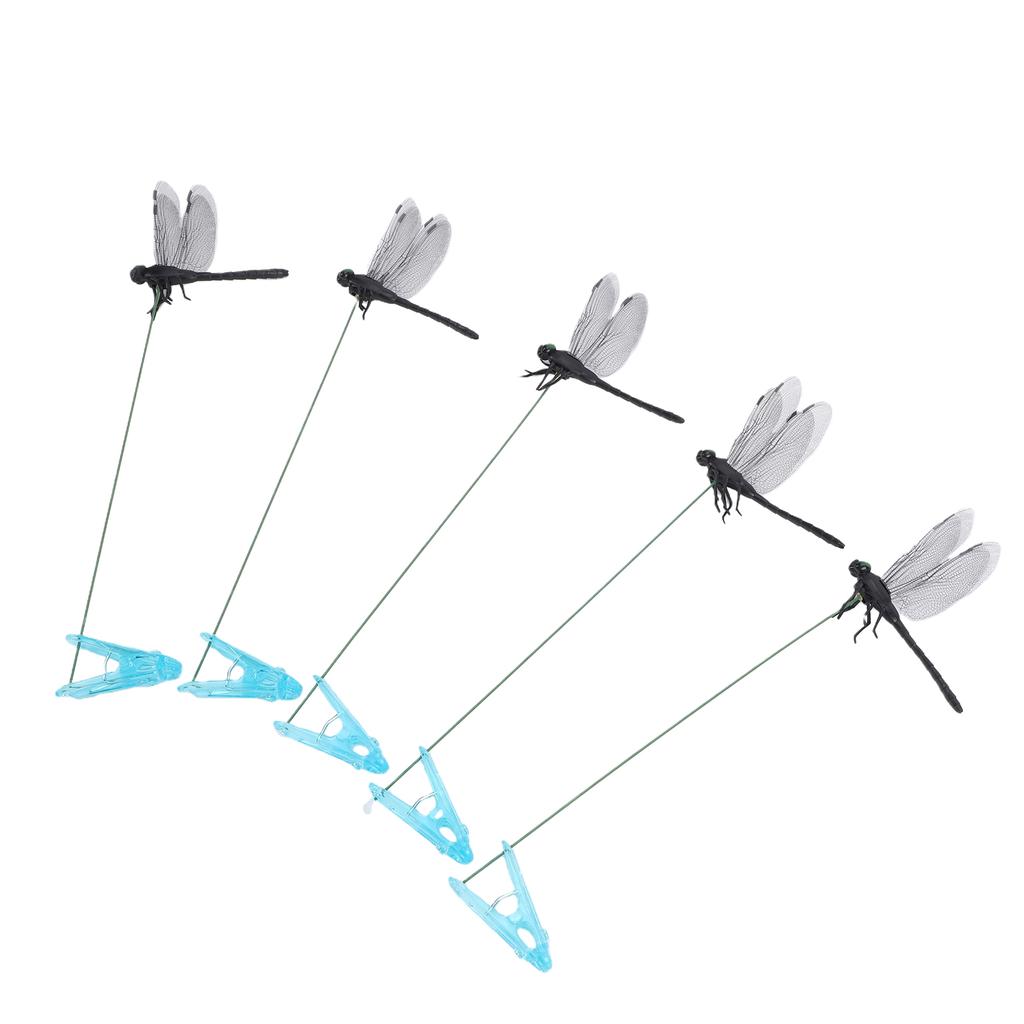 10PCS Dragonfly Clips, Realistic Dragonfly Hat Clip, Garden Decor with Clamp, Ideal for Outdoor Indoor Decoration