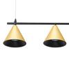 Hanging Lamp For Dining Room Above Table Gold Four Conical Shades On A Bar 4Xgu10 10W Cone Milagro