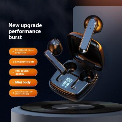 Wireless Bluetooth Headset, Semi-in-ear Noise Reduction Intelligent Digital Display Super Long Battery Life Sports Headset