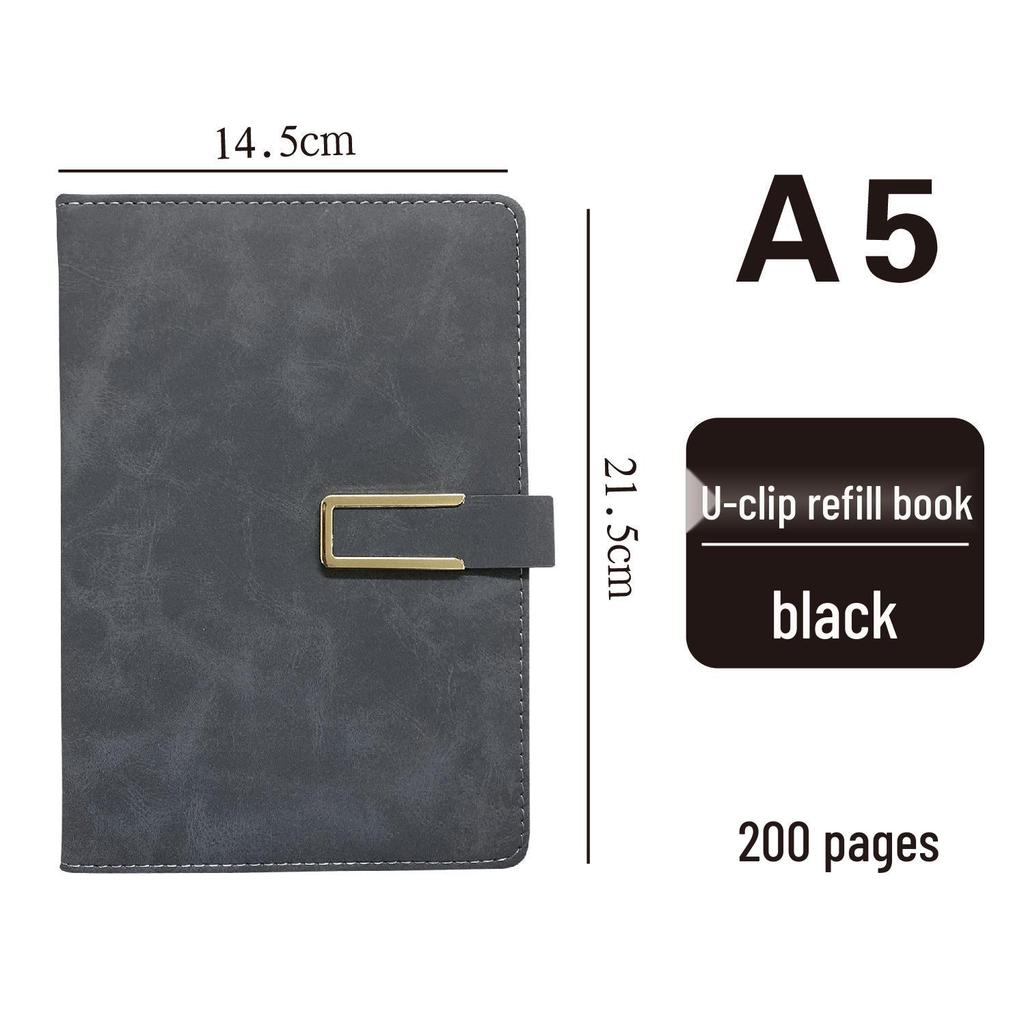 Korean Style Leather Cover Creative Diary Notebooks - Set of 5