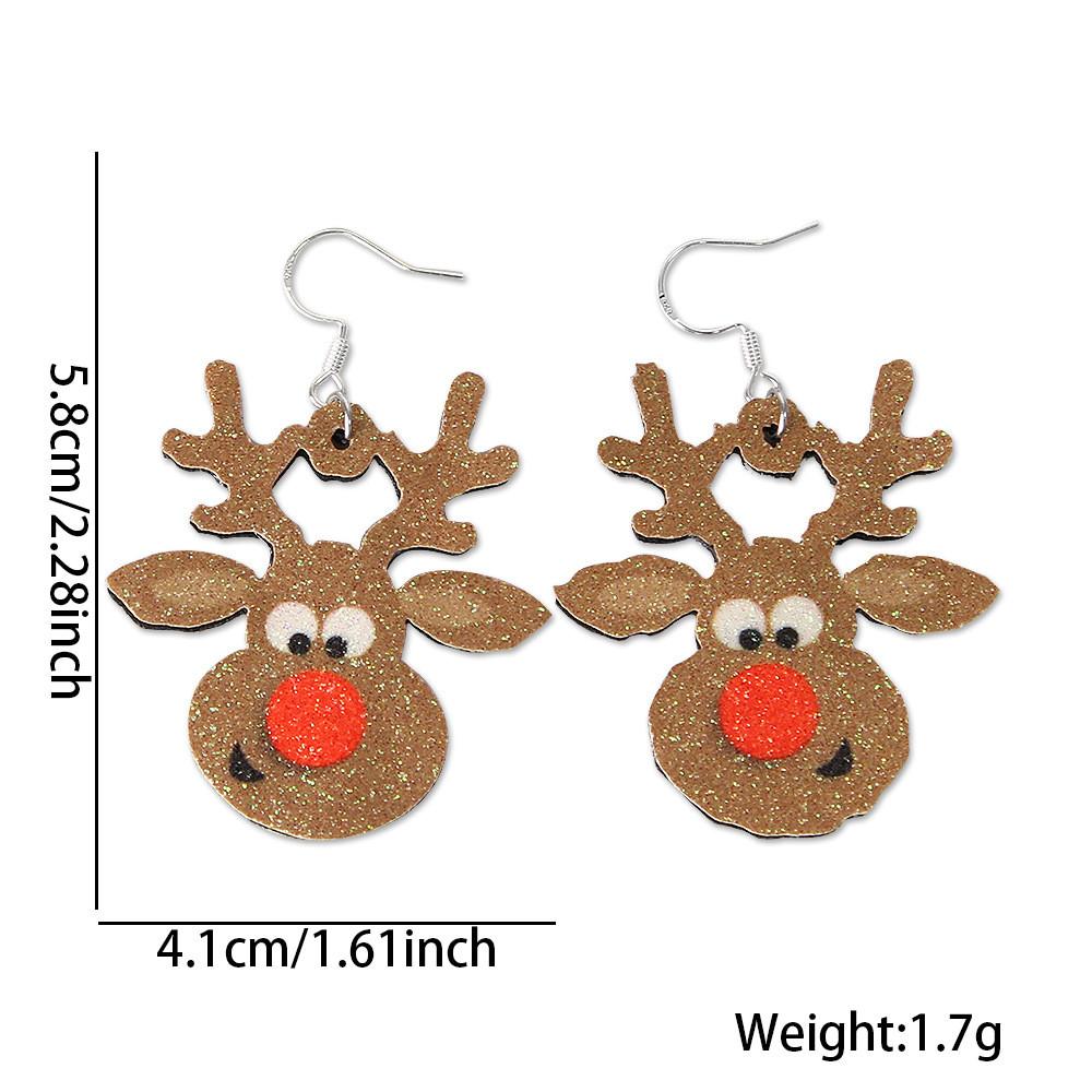 Unique Holiday Earrings Collection Including Cartoon Style Snowman And Rudolph Designs