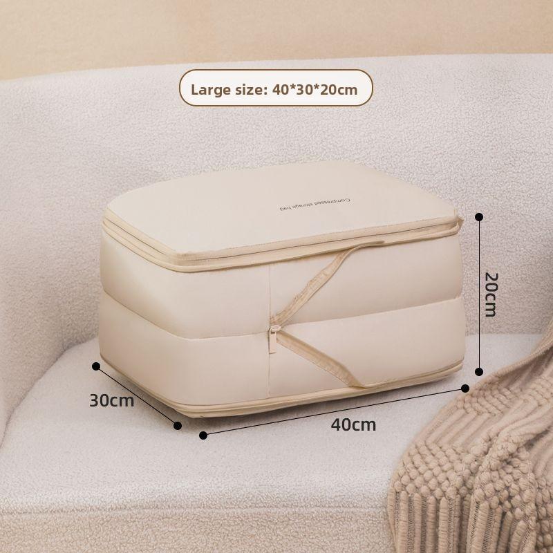 Travel Storage Organizer With Double Layer Compression Bags For Luggage Packing Solutions