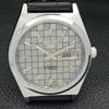REFURBISHED SEIKO 5 AUTOMATIC MENS WATCH JAPAN MADE GREY DIAL CUSTOM a440042-2 QV90-a440042