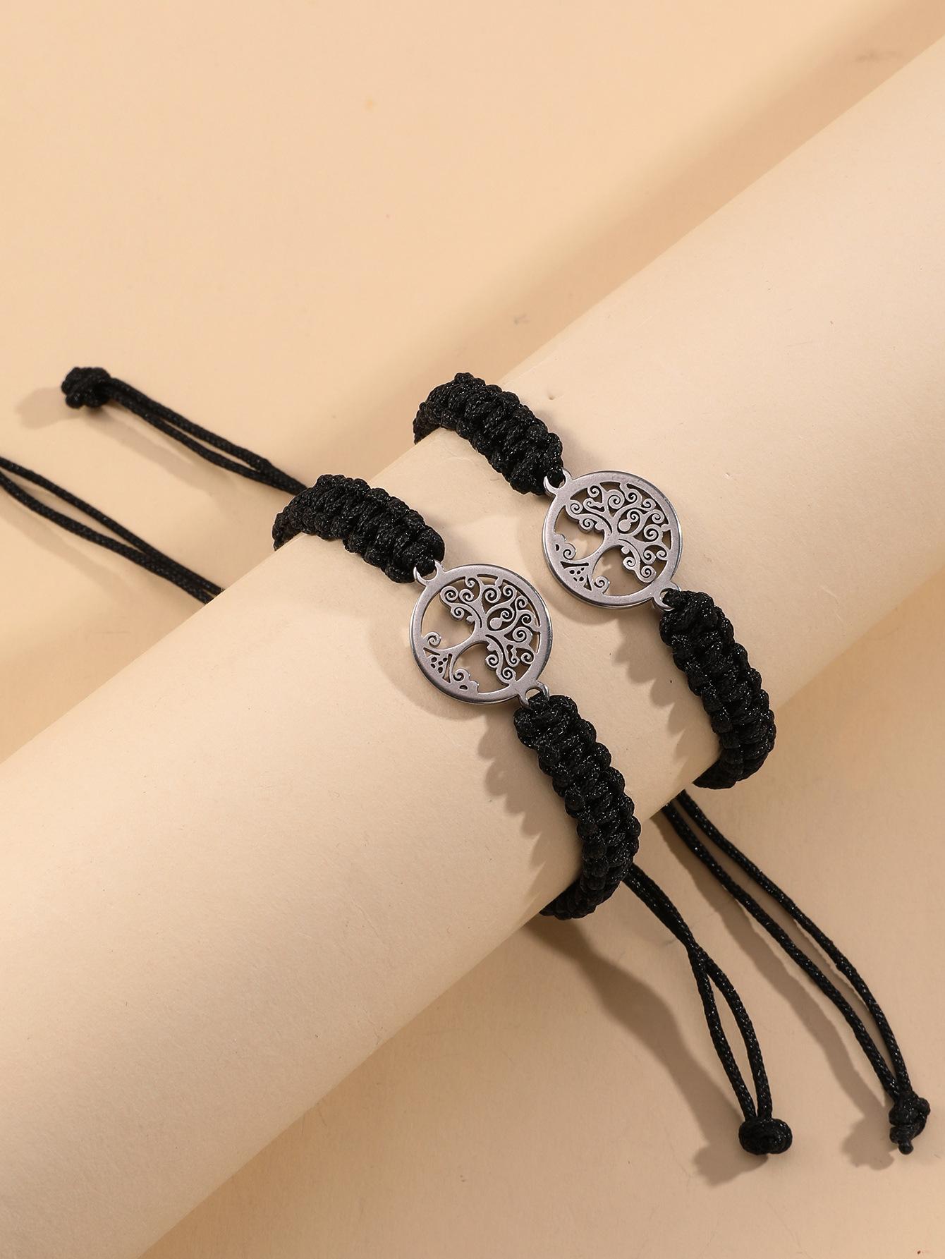 

JYL TS Bracelet 8-piece Bead Beach Style Brings Vacation Joy & Flow Black xanadu кольору