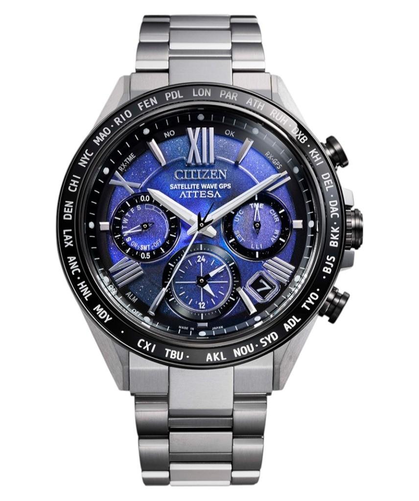 

Мужские часы CITIZEN ATTESA Satellite Wave GPS Super Titanium CC4075-50L синий