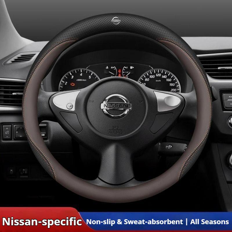 CCMLIC1 Leather Car Steering Wheel Cover for Nissan Pulsar Murano Rogue Versa Cube Juke Qashqai Leaf MAXIMA Pathfinder Micra X-Trail