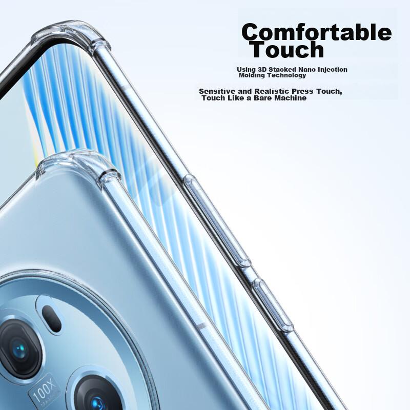 Honor Magic5 Pro Phone Case, Full Lens Protection, Shockproof Corners Airbag, Ultra-Thin TPU Fully Transparent Soft, Simple And Phone Protective Cover