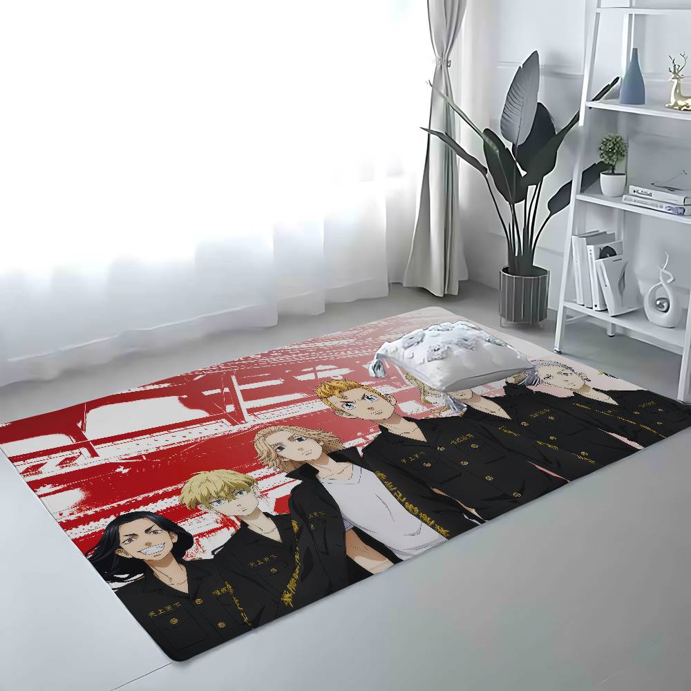 Anime T-Tokyo Revengers Floor Mat Bathroom Absorbent Mat Simple Door Dirt-resistant Mat Home Kitchen Mat Foot Mat Entry Mat