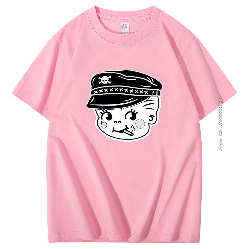 Summer Cotton Tshirt Unique Style Men Tshirt The Bad Kewpie Graphic T Shirts Streetwear Short Sleeve Tshirts Mens Clothes