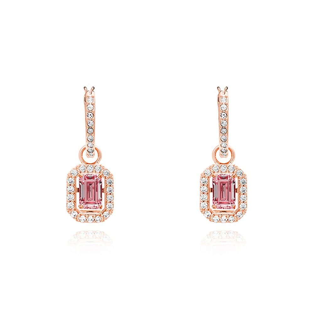 Swarovski 5649474 Una Millenia Hoop Drop Earrings