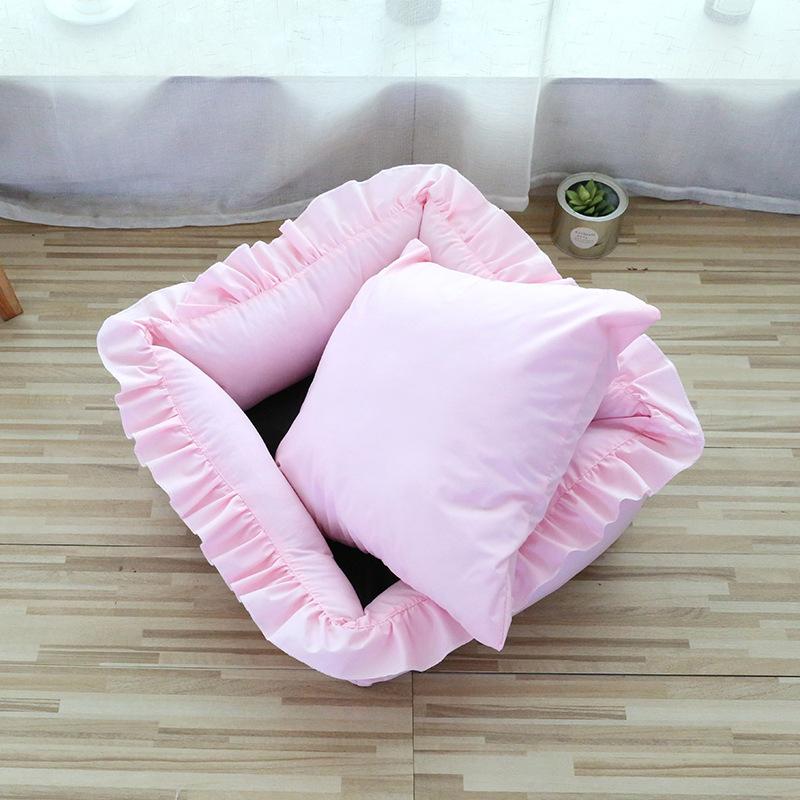 

Всесезонные универсальные гнезда для домашних животных увеличены и утолщены. Гнезда из кружева в виде листьев лотоса полностью съемные и их можно стирать. 50 * 50 * 15cm