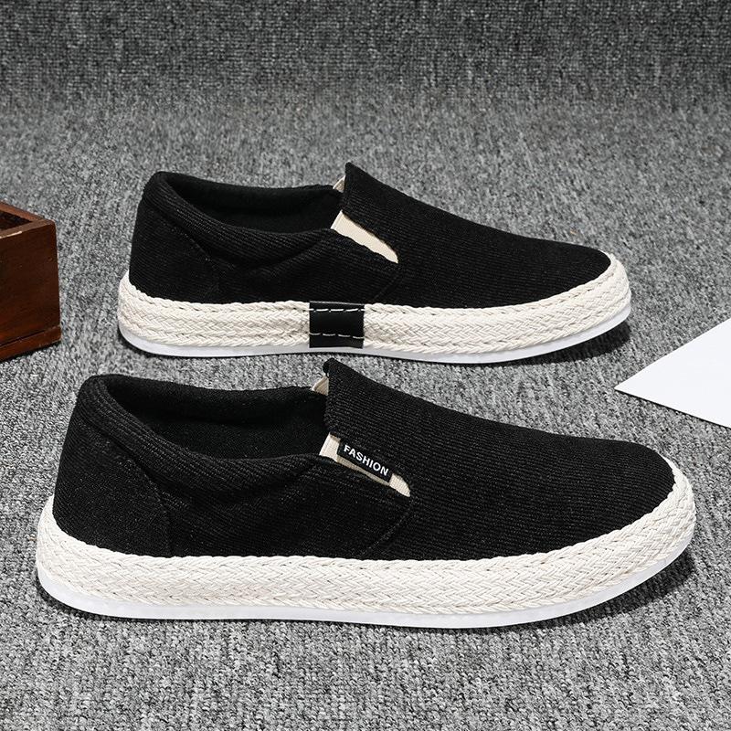 Man's Sneakers Canvas Flat Fisherman Linen Cloth Sneakers Shoes Male Summer Casual Shoes for Men Loafers Walking Shoes Male