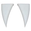 Halloween Car Vampire Teeth Decoration 3D Car Teeth Vampire Teeth Car Decor White Devil Horns Waterproof Bumper Decor