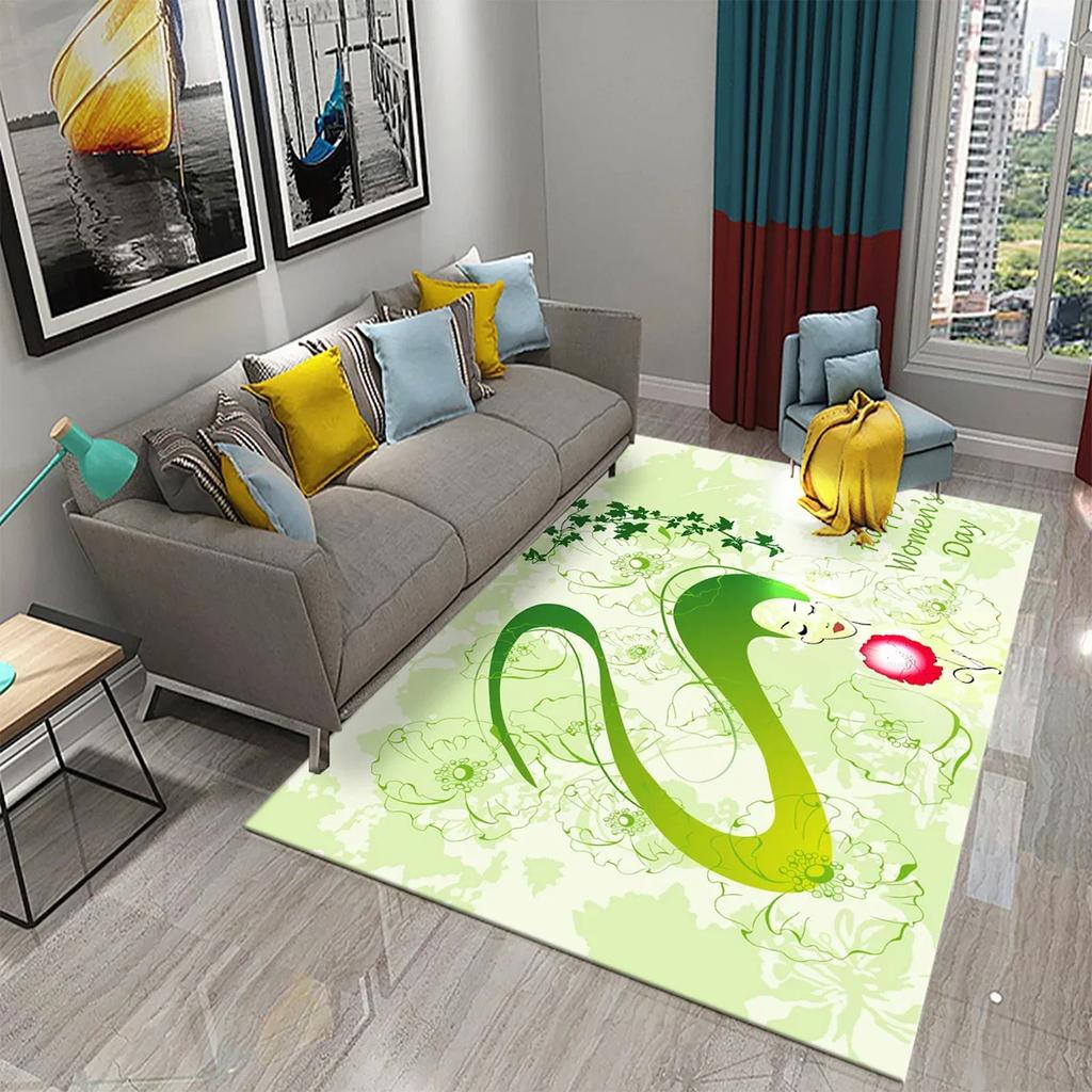 Mother's Day Carpet for Kitchen Bathroom Entrance Non-slip Carpet Living Room Bedroom Decor Rug Mother's Day Gift Festival Gifts