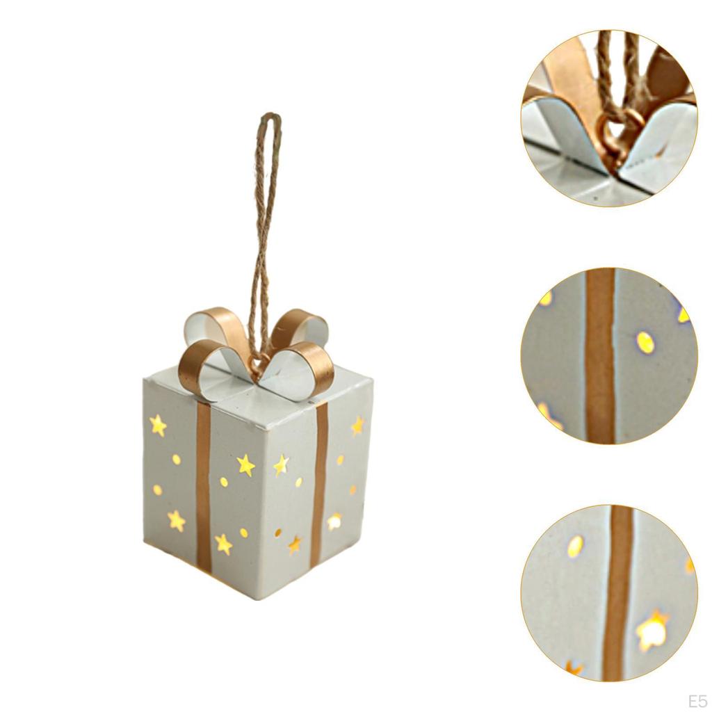 Podświetlane pudełko prezentowe jako ozdoba na choinkę
