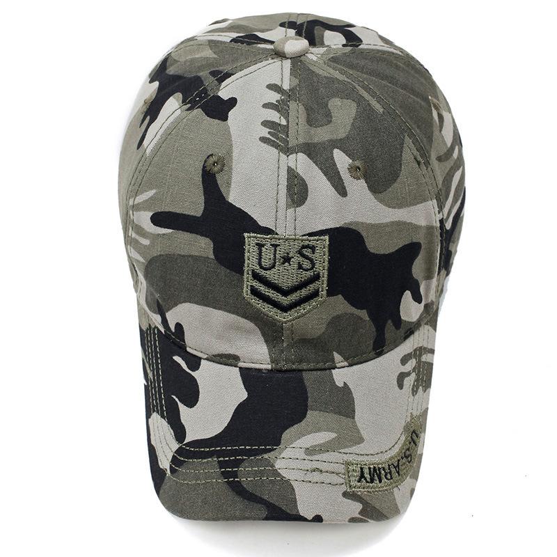 Hat Men's and Women's Outdoor Camouflage Baseball Cap Embroidery Casual Cap Shade Military Training Cap Four Seasons Mountaineering Cap