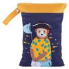 Cross-border Cartoon Print Hanging Baby Storage Bag, Reusable Diaper Bag with Wet/Dry Separation, Double-layer.