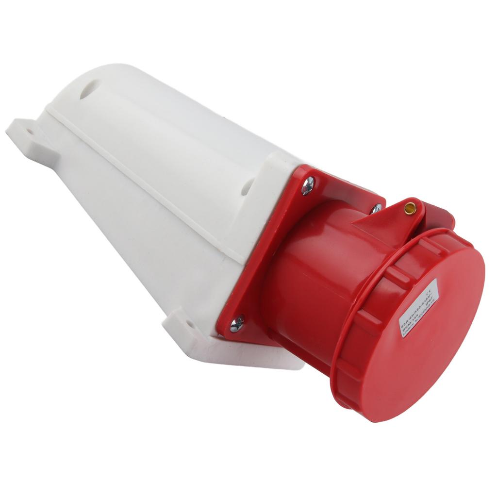 Industrial Connector 3P+E 63A IP67 Waterproof IK07 Collision Resistant Electrical Cord Connector 380‑415V